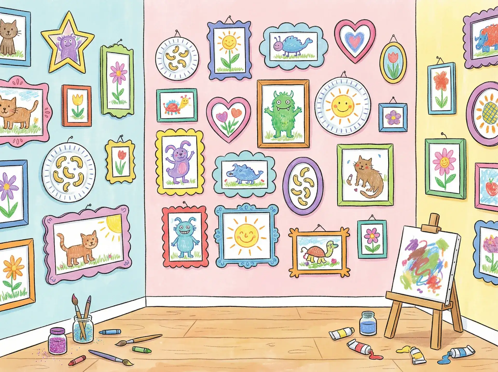 小朋友的彩色画作 - 甜蜜的鞭子 创意展示